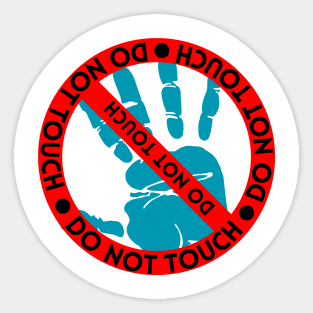 Do Not Touch Sticker